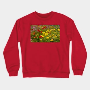 Wild Flowers on Brac Island Croatia Crewneck Sweatshirt